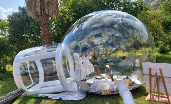 A couple massage and lunch in a private bubble tent - Image 2