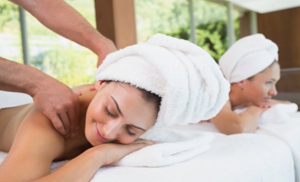 Enjoy a full body massage and lunch with your bestie in a bubble tent