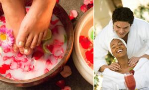 De-stress spa package back massage head neck and shoulder massage hand massage foot massage for 2 Spa Pretoria
