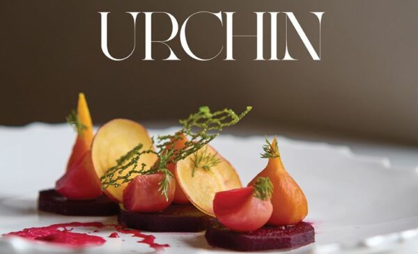 A Sushi Platter and a Glass of Wine at Urchin Restaurant - Image 2