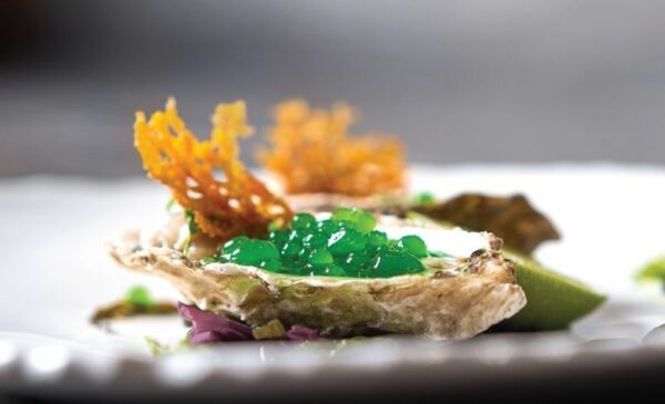 A Sushi Platter and a Glass of Wine at Urchin Restaurant - Image 6