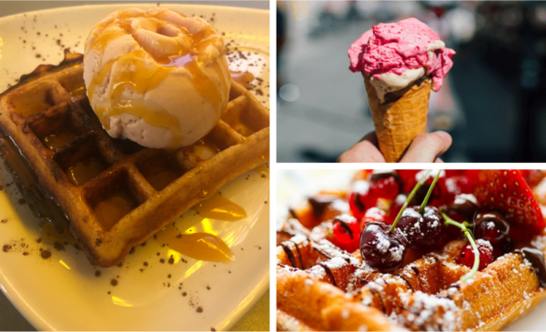 Belgian or bubble waffles for 2