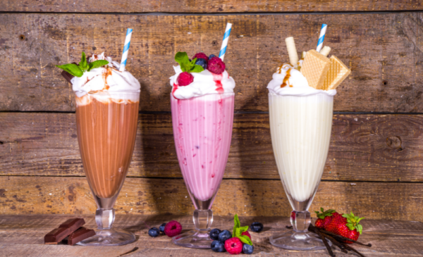 2 milkshakes of your choice