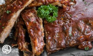 A 1kg portion of ribs at Seafood Lapa restaurant in Melkbosstrand.