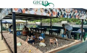 The scratch patch at Gecko Jewellers in Midrand. gemstoe tour