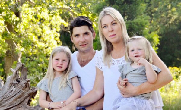 A family of four photographed by Mike Wesson Photography in Cape Town