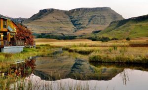 The outside view of Sani Valley Nature Lodges at Sani Pass