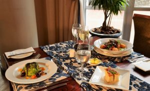 The food at The Clipper Restaurant at The Commodore Hotel at the V&A Waterfront