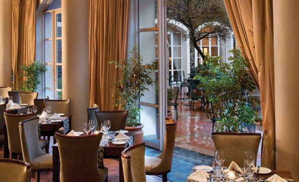 The dining area at The Clipper Restaurant at The Commodore Hotel at the V&A Waterfront