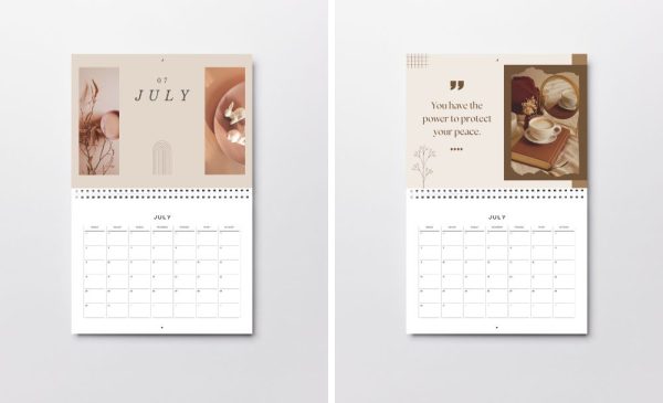 An A4 Spiral Flip Calendar to Stay Organized - Image 2