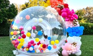 A young girl playing in a balloon house from Balloon House SA in Randburg