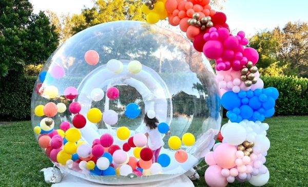 A young girl playing in a balloon house from Balloon House SA in Randburg