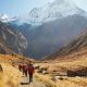 A group of people trekking in Annapurna from Global Adventure Trekking