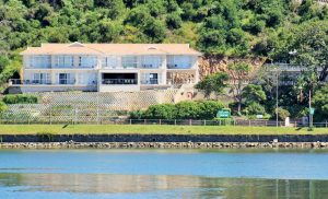 The aerial view of Phoenix Lodge and Waterside Accommodation in Knysna