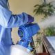 A stock photo of someone doing a fumigation session in an apartment
