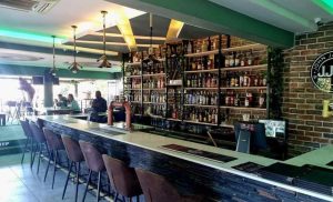 The bar at SALTYZ on the Roc Restaurant and Bar in Salt Rock