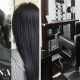 A collage of a woman's hair and a treatment area at Bella Donna Beauty and Aesthetics Studio in Edenvale