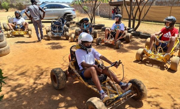 Kids go-karting at Buggy Parks in Muldersdrift