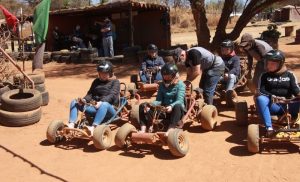 Kids go-karting at Buggy Parks in Muldersdrift