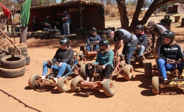 Kids go-karting at Buggy Parks in Muldersdrift