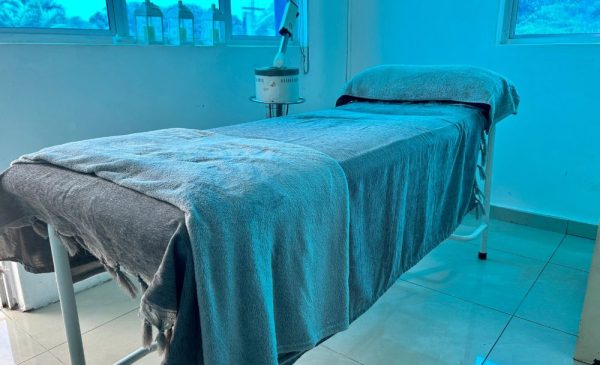A treatment area at Total Skin and Body in Morningside