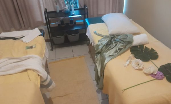 A treatment area at Touch and Glow Nail & Beauty Spa in Sandton