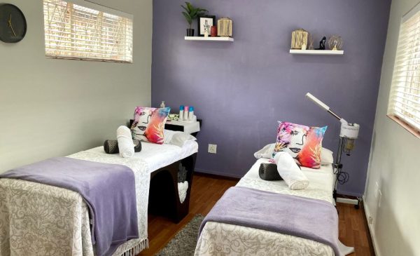 A treatment area at Vee Fab Beauty & Spa in Randburg