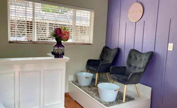 A treatment area at Vee Fab Beauty & Spa in Randburg
