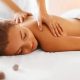 A stock photo of a woman getting a massage at the spa