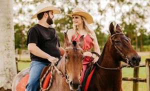 A stock photo of a couple enjoying a romantic outride