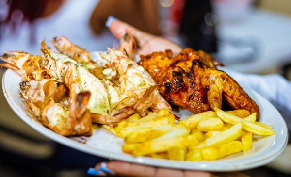 Enjoy a a chicken and prawns combo in Durban