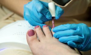 An Express Gel Pedicure in Durbanville