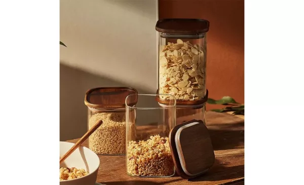 Bamboo Lid Glass Jar - Image 5