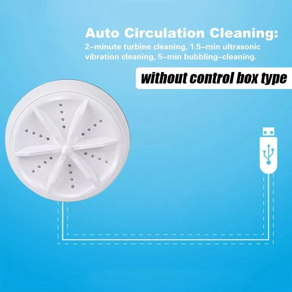 Automatic Cycle Personal Mini Turbo Washing Machine- USB Powered_6