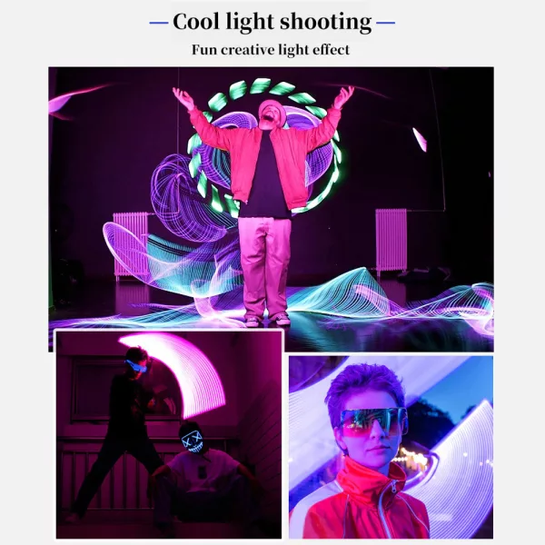 Remote Controlled RGB Handheld LED Video Photography Light- USB Charging_5