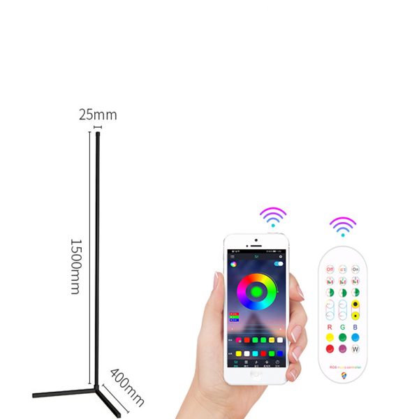 Remote Controlled Dimmable Standing Corner Floor Lamp-USB Rechargable_8