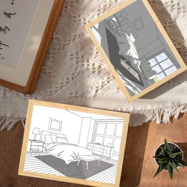 LED Light Painting Modern Decorative Night Light USB Plugged- in_5