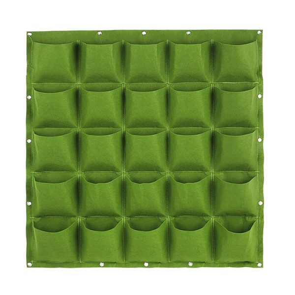 Wall Hanging Pocket Planting Bags Vertical Succulent Plant Pots_0