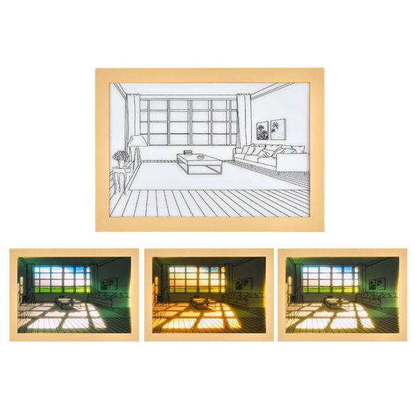 LED Light Painting Modern Decorative Night Light USB Plugged- in_6