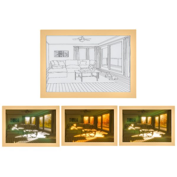 LED Light Painting Modern Decorative Night Light USB Plugged- in_8