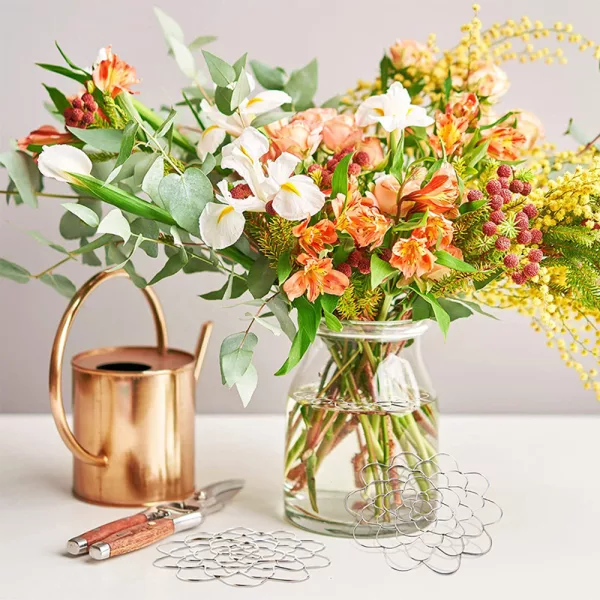3 Pack Wire Flower Arranging Tool Reusable Bendable Flower Grid_8