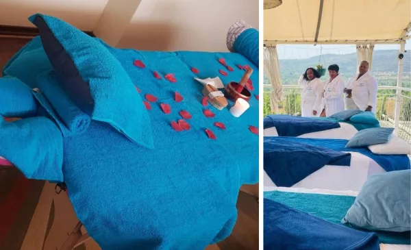 An Hour of Pampering that Includes a Hot Stone Massage and a Paraffin Wax Dip
