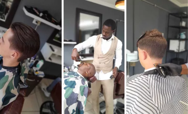 A Men's Haircut & Beard Facial Wax in Pretoria